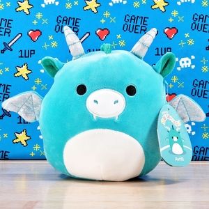 Squishmallow Avrill the Blue Dragon 7" UltraSoft Stuffed Animal Plush Toy NWT